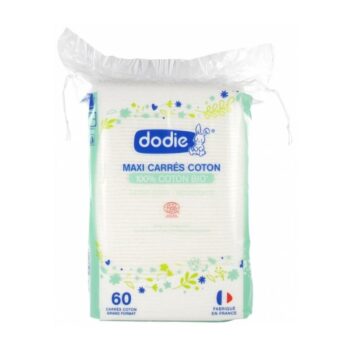 DODIE MAXI CARRÉS COTON BIO 60 pièces