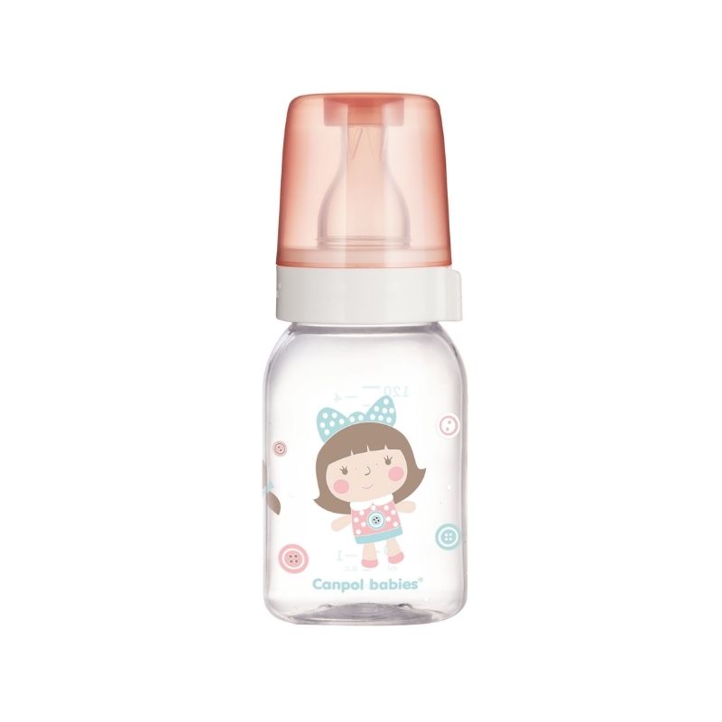 CANPOL BIBERON EN VERRE ROSE DECOREE REF 42/202