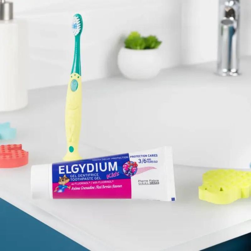 ELGYDIUM DENTIFRICE KIDS GRENADINE 3/6 ANS – Image 2
