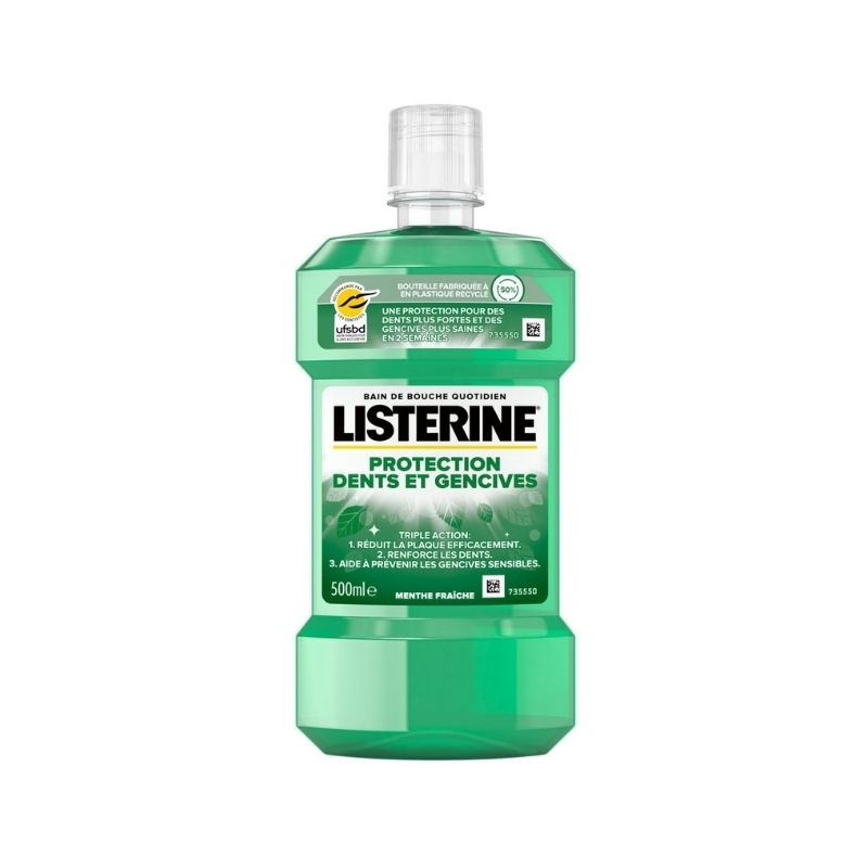 LISTERINE BAIN DE BOUCHE PROTECT DENTS ET GENSI 500 ML