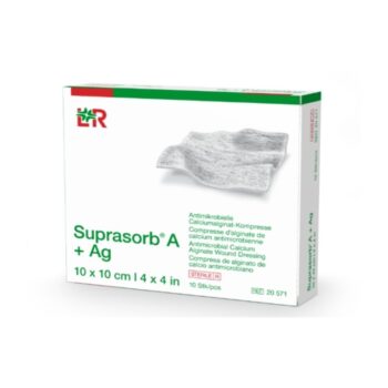 SUPRASORB A+AG COMPRESSE 10×10 BT/10/ REF:20571