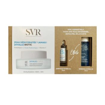 SVR COFFRET [HYALU] BIOTIC GELEE REGENERANTE REPULPANTE 50ML + [B3] AMPOULE HYDRA 10ML OFFERTE + [B3] ESSENCE HYDRA 30ML OFFERTE