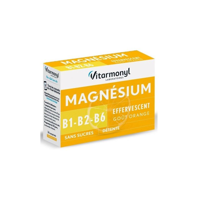 VITARMONYL VITAVEA MAGNÉSIUM + B1, B2, B6 EFFERVESCENT 24CP