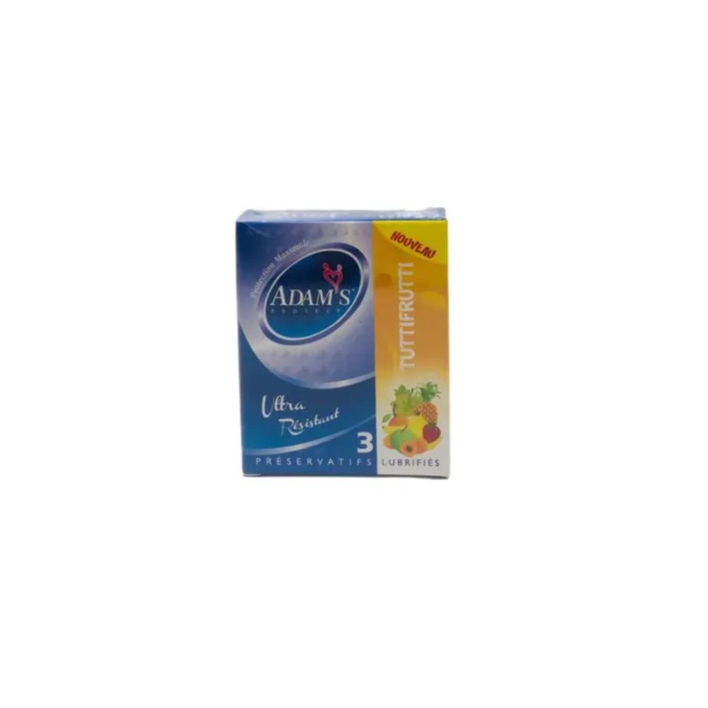 Adams Protect paquet de 3 préservatifs tuttifrutti