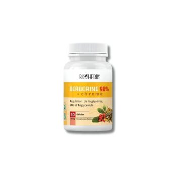 BIOHERBS – BERBERINE 98% + CHROME 30 GELULES