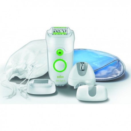 BRAUN Épilateur Silk-épil 5 SE5580 Jambes Corps et Visage avec 3 accessoires et gant refroidissant
