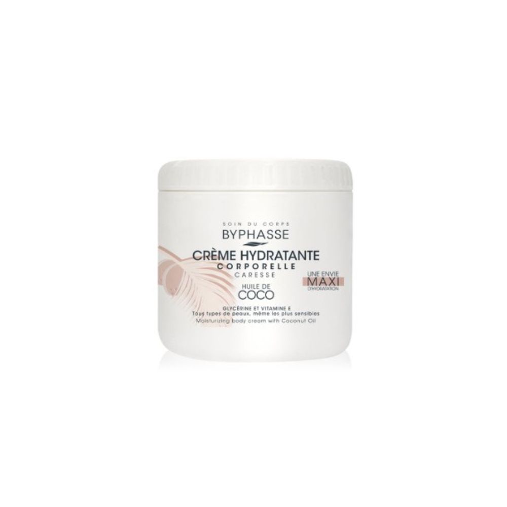 BYPHASSE CREME HYDRA CORPS A L’HUILE DE COCO 500 ML