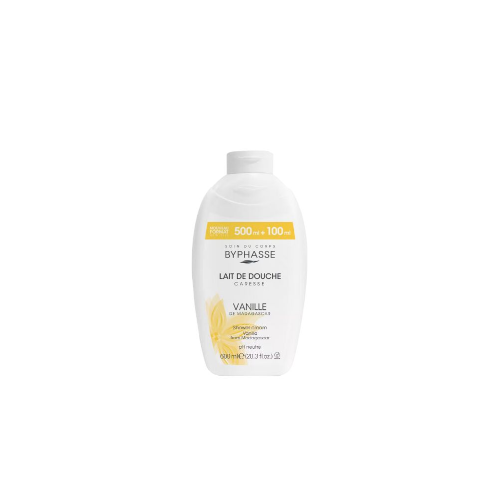 BYPHASSE LAIT DE DOUCHE CARESSE FLEUR DE VANILLE 600ML