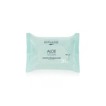 BYPHASSE LINGETTES DEMAQUILLANTES ALOE VERA 20 UNITES