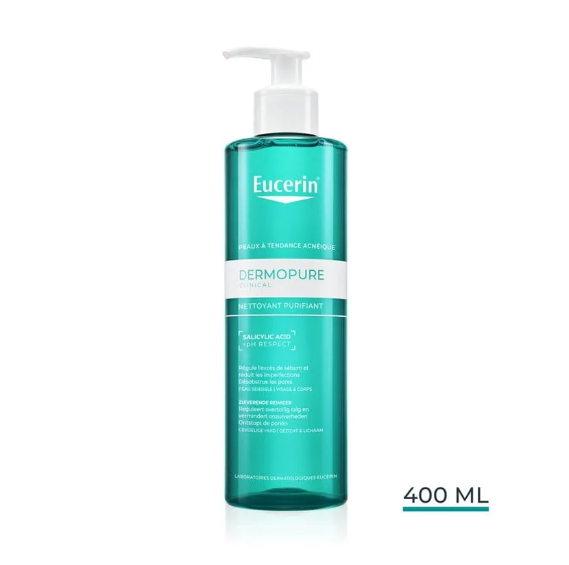 EUCERIN DERMOPURE GEL NETTOYANT PEAUX A IMPERFECTIONS 200ML