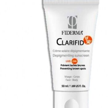 FIDERMA CLARIFID CREME SOLAIRE DEPIGMENTANTE SPF 50+ 50ML