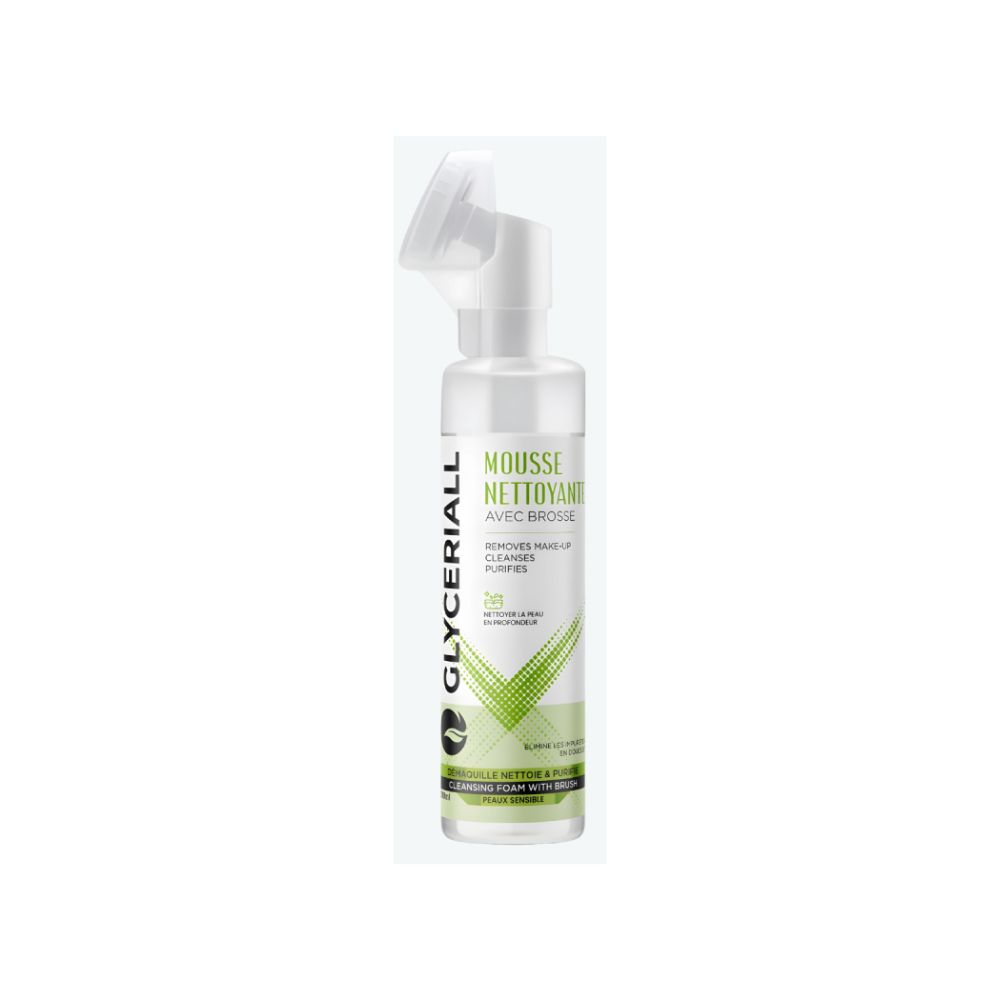 GLYCERIALL MOUSSE NETTOYANTE AVEC BROSSE 200ML