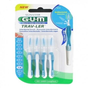 GUM Brossettes Traveler fine conique bte de 4 (1614)