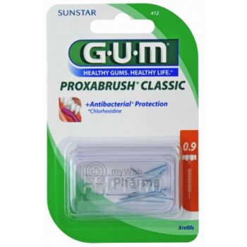 GUM brossettes ultra fine cylindrique boite de 8 (412)