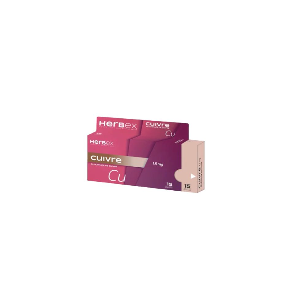 HERBEX CUIVRE 1.5MG BT/30