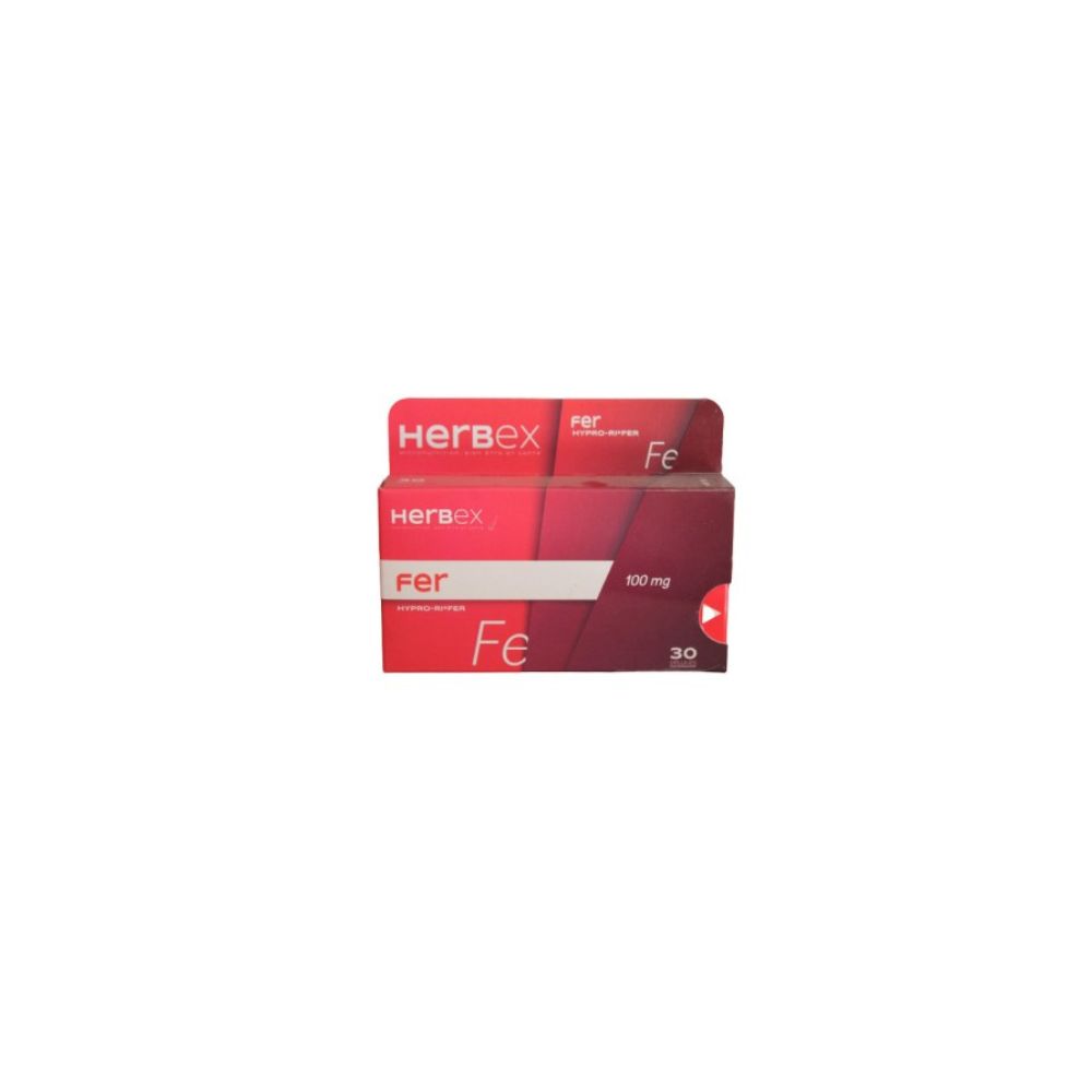 HERBEX FER 100MG GELULES B/30