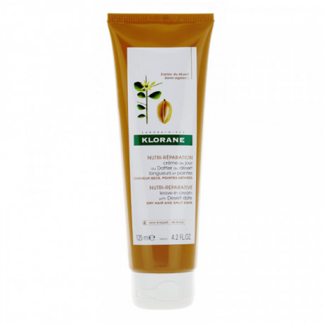 KLORANE Crème de Jour sans rinçage au dattier du désert- 125ml
