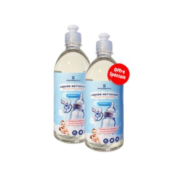 Offre Speciale – Lot de 2x Liquide Nettoyant Biberons – Soins Essentiels 500 ml