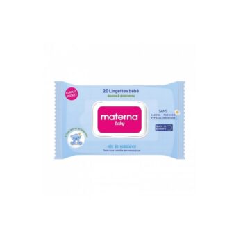 MATERNA LINGETTES bleue FORMAT POCKET BOITE DE 20
