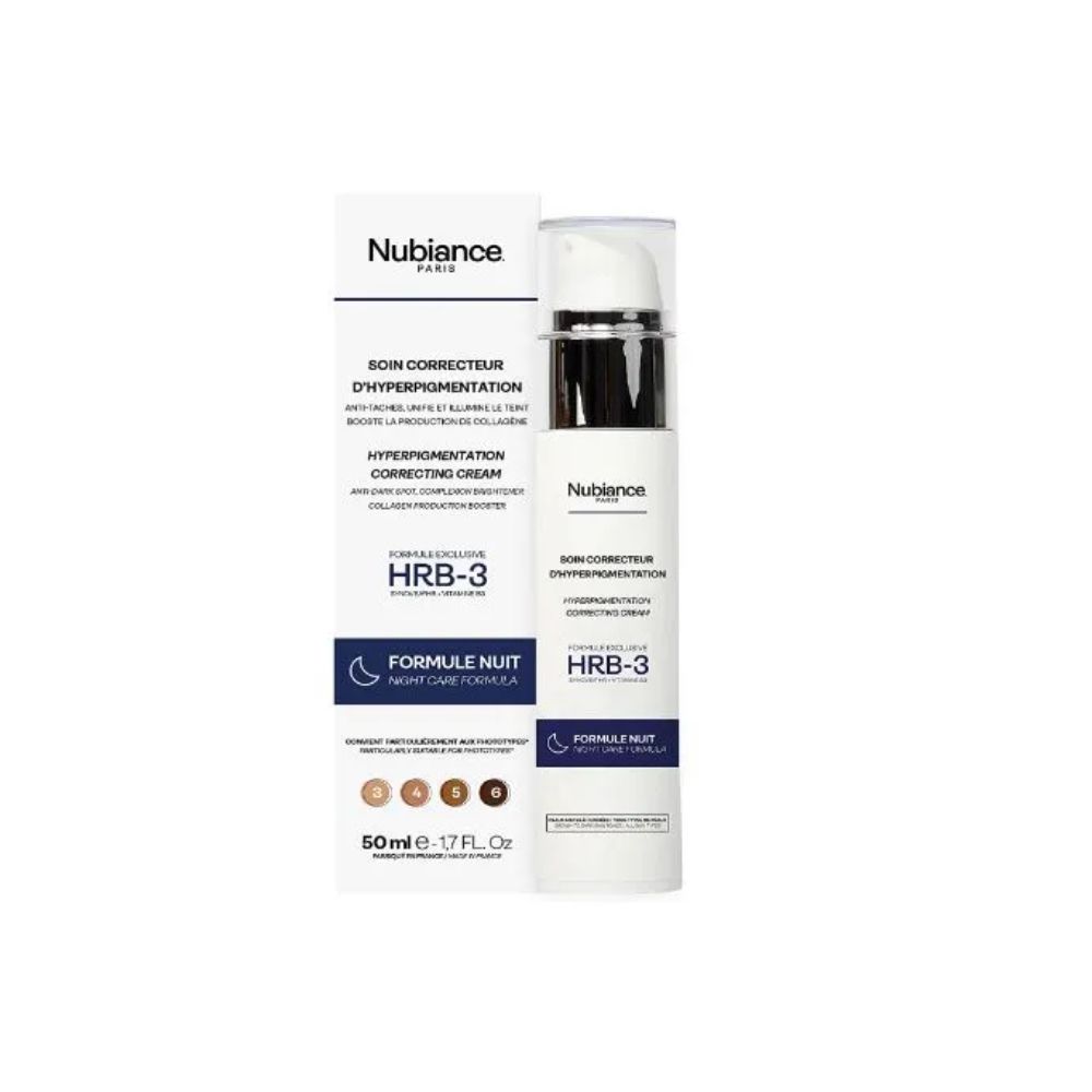 NUBIANCE CREME SOIN CORRECTEUR D’HYPERPIGMENTATION HRB-3 FORMULE NUIT 50ML