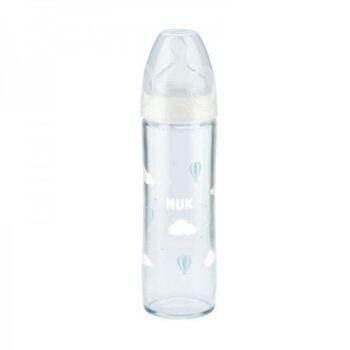 NUK BIBERON EN VERRE FIRST CHOICE 0-6 MOIS 240ML