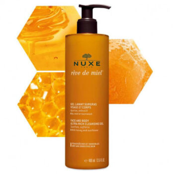 NUXE Rêve de miel Gel Lavant Surgras Visage et Corps 400ml