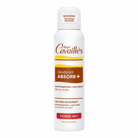 ROGE CAVAILLES Déo soin Homme Absorb+ Spray 150ml