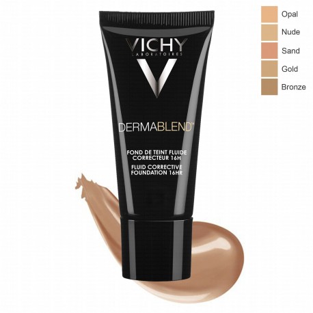 VICHY Dermablend Fond de Teint fluide correcteur 16h Teinte 35 Sand 30ml