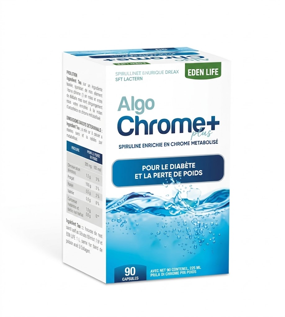 EDENLIFE Algo Chrome+ – Boîte de 90 Gélules