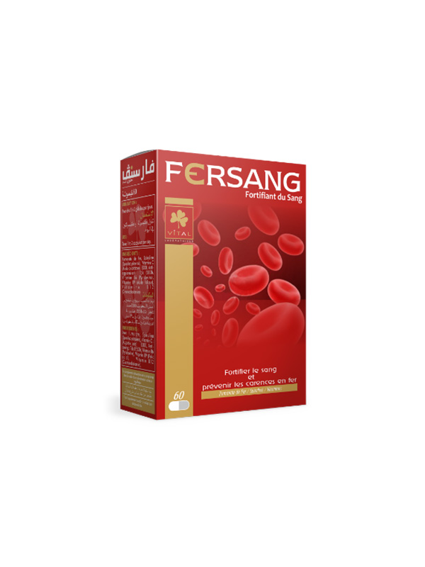 VITAL FERSANG Fortifiant du Sang – 60 Gelules