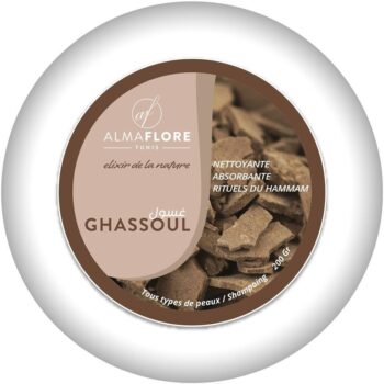 Almaflore Ghassoul 200gr - argile lavante traditionnelle marocaine