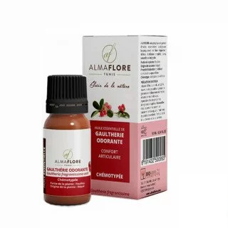 ALMAFLORE HUILE ESSENTIELLE GAULTHERIE ODORANTE 10 ML