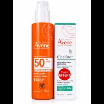 Avène Spray Solaire Invisible SPF50+ Adulte 200ml + Cicalfate Crème Réparatrice 40ml Offerte