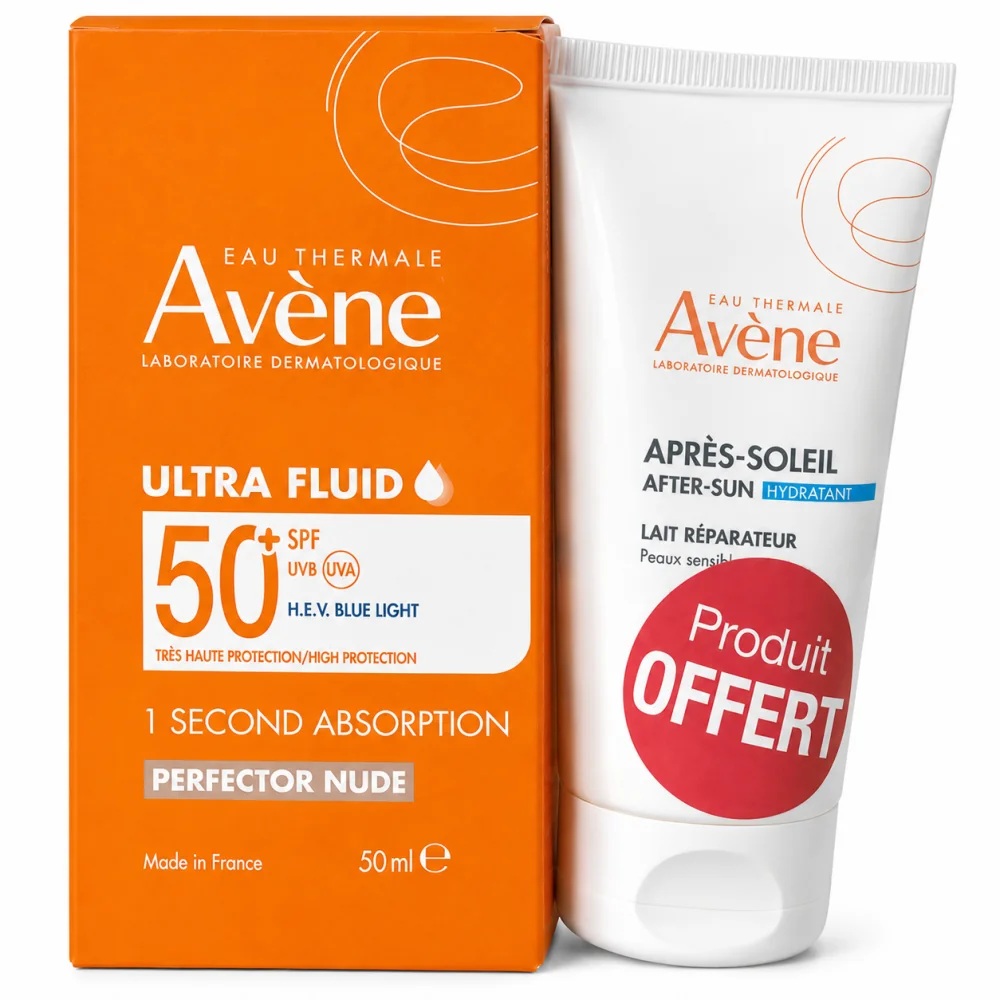 Avène Ultra Fluid Teinté SPF50+ 50ml + Lait Solaire 50ml Offert