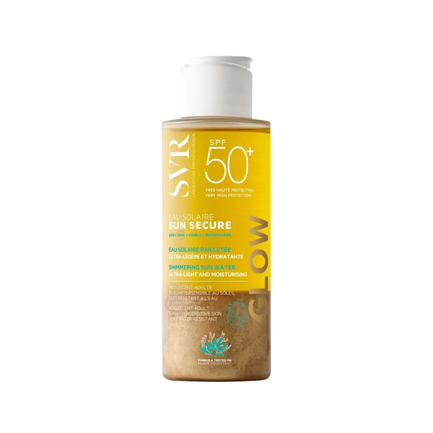 SVR Sun Secure Eau Solaire Glow SPF50+ 100 ml – Protection Solaire Effet Glow