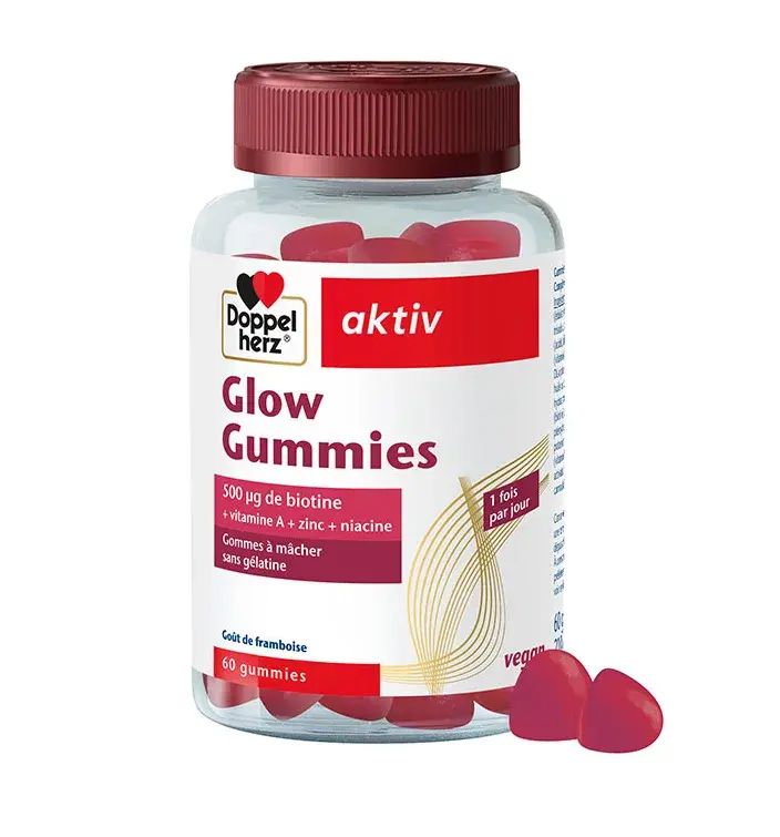 Doppelherz Aktiv Glow Gummies 60 – Biotine | Parapro Tunisie
