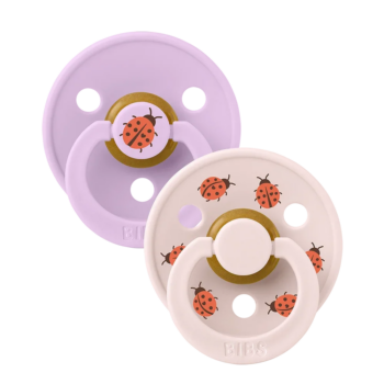 BIBS SUCETTE COLOUR PACIFIER VIOLET SKY MIX 0-6 MOIS LOT DE 2