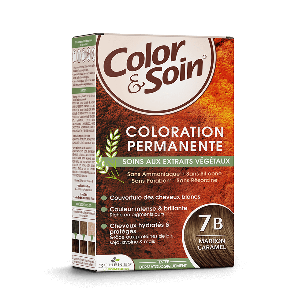 3 Chênes Color & Soin coloration 7B Marron Caramel