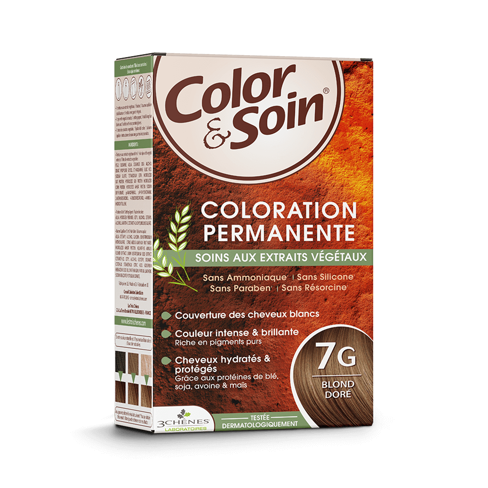 3 Chênes Color & Soin coloration 7G Blond Doré