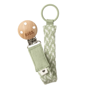 BIBS ATTACHE SUCETTE PACIFIER CLIP PALE IVORY-SAGE