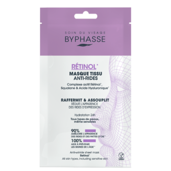 BYPHASSE MASQUE TISSU SKIN BOOSTER RÉTINOL ANTI-RIDES 18ML