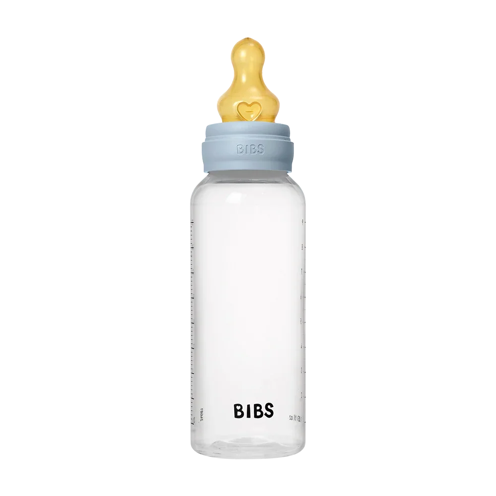 BIBS BIBERON LATEX 270ML / MEDIUM FLOW-BABY BLUE