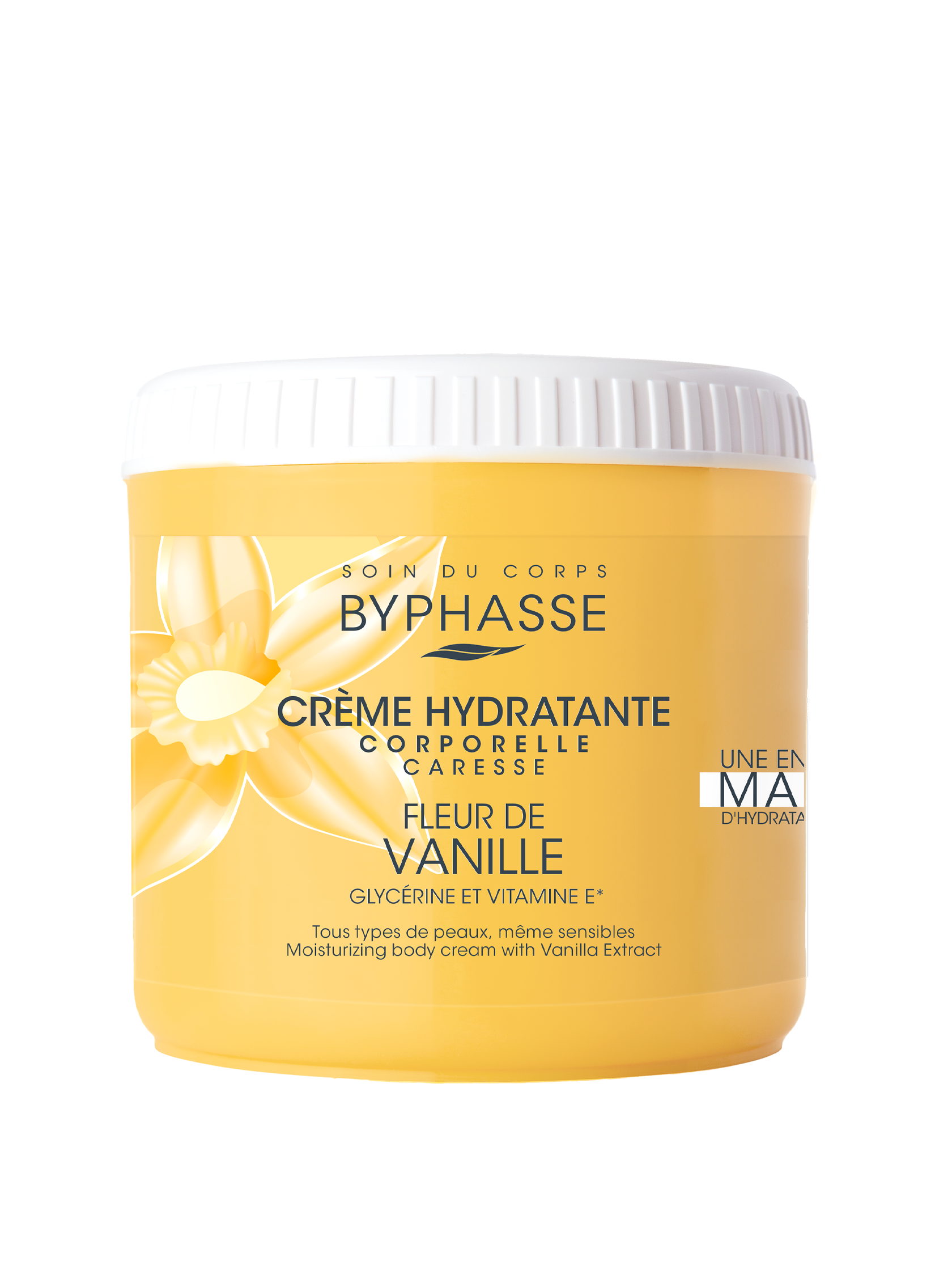 BYPHASSE CRÈME HYDRATANTE CORPS CARESSE EXTRAIT DE VANILLE 500ML