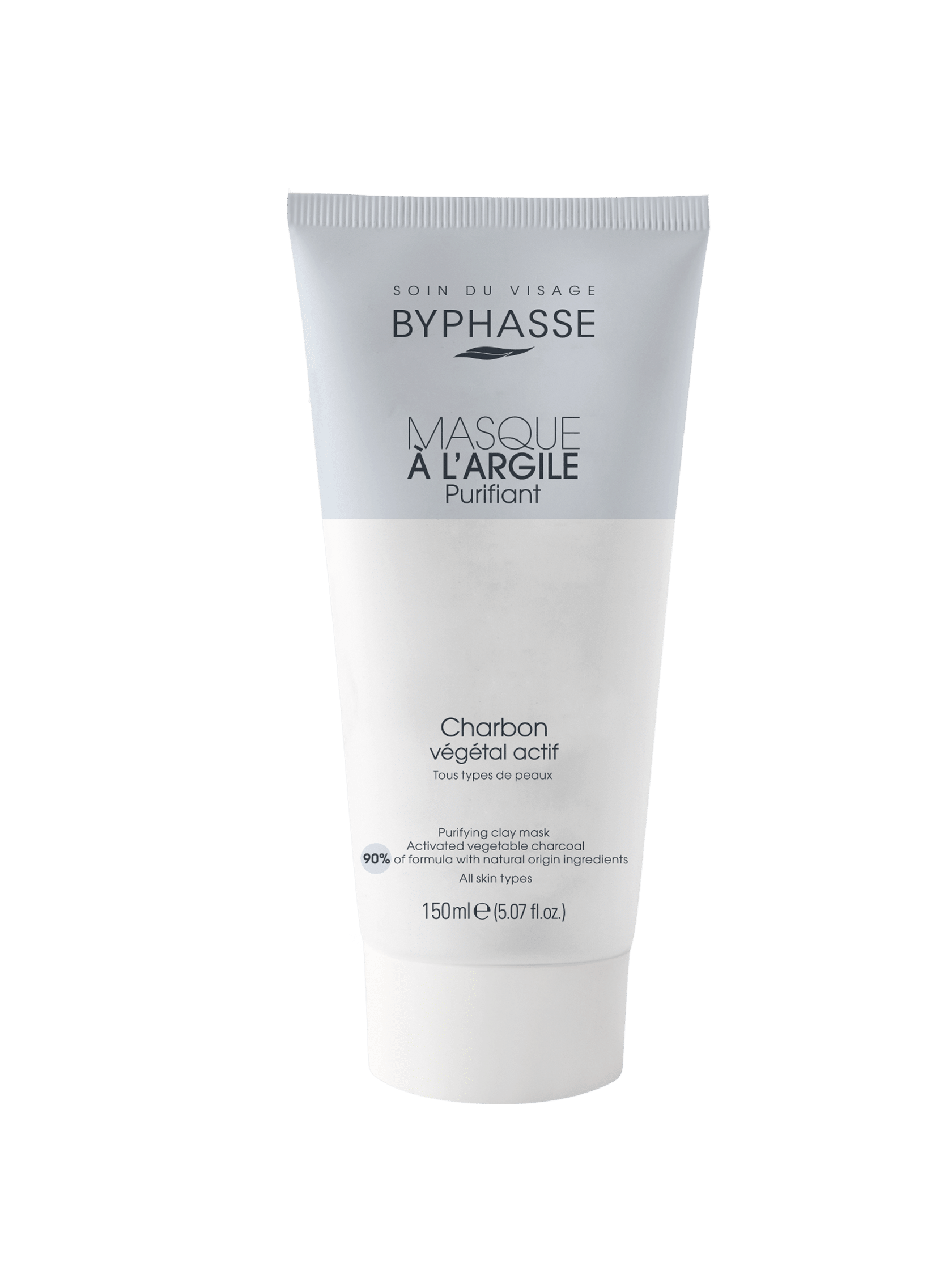 BYPHASSE MASQUE À L'ARGILE PURIFIANT CHARBON 150ML