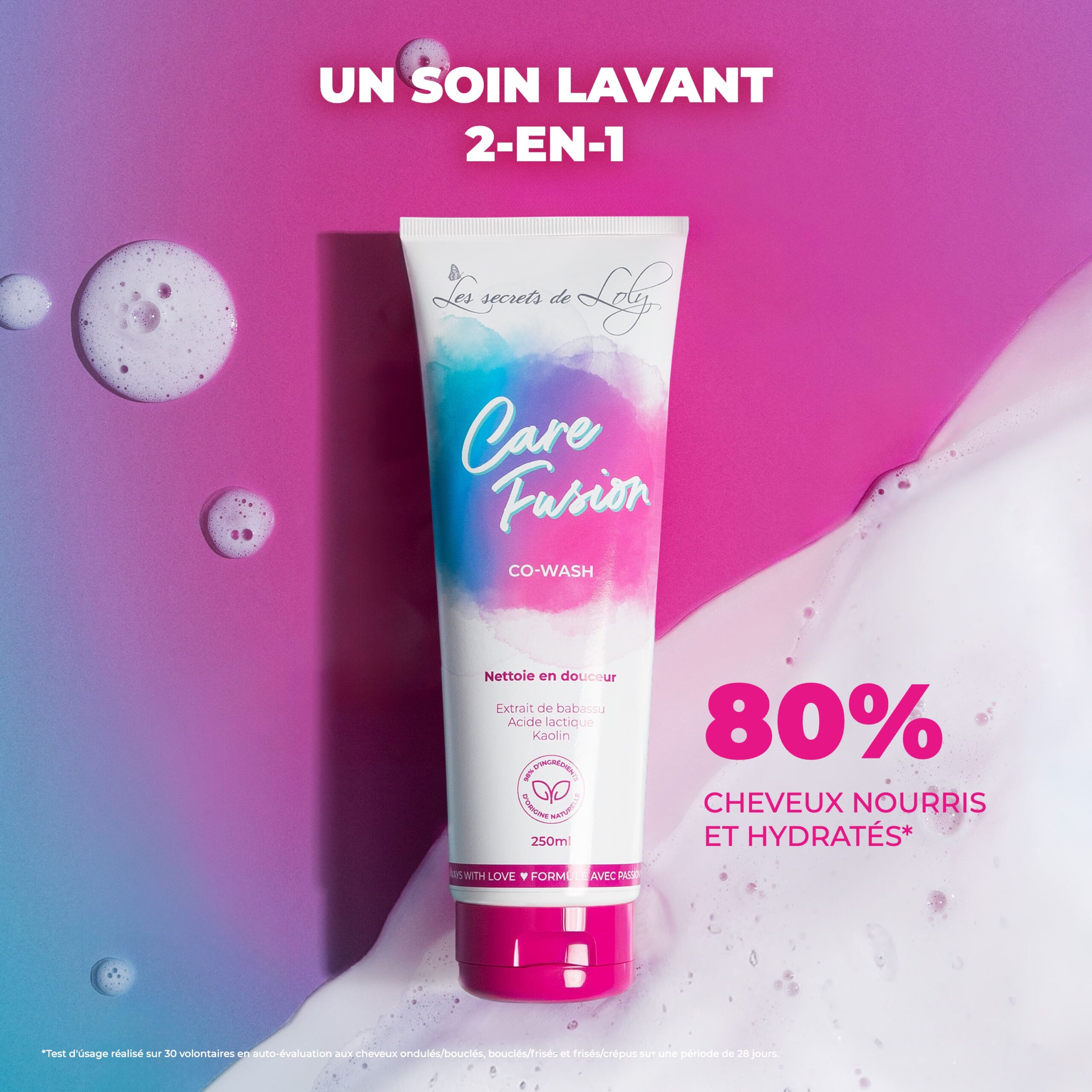 LES SECRETS DE LOLY CO-WASH CARE FUSION SHAMPOOING CREME 250ML