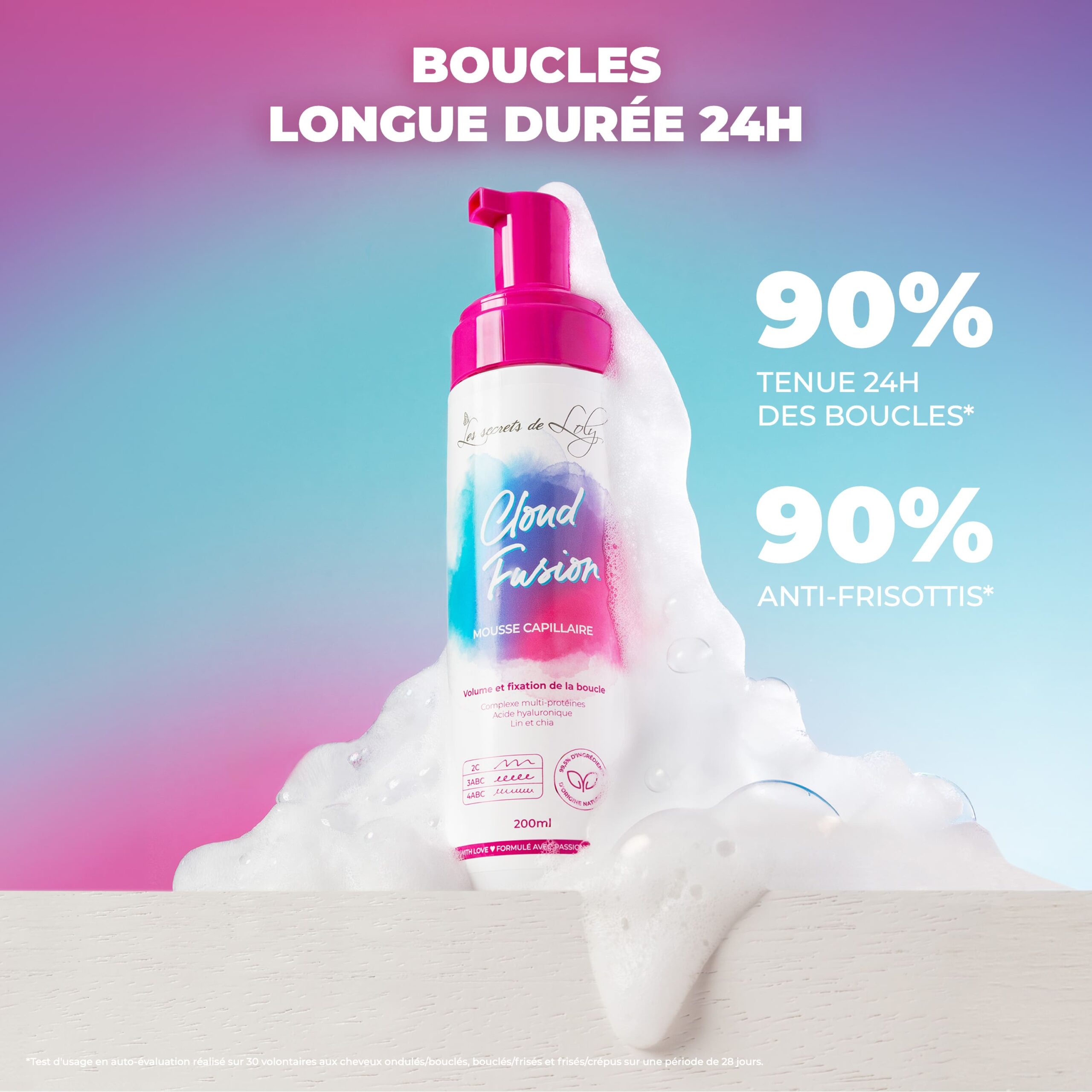 LES SECRETS DE LOLY CLOUD FUSION MOUSSE CAPILLAIRE 200ML