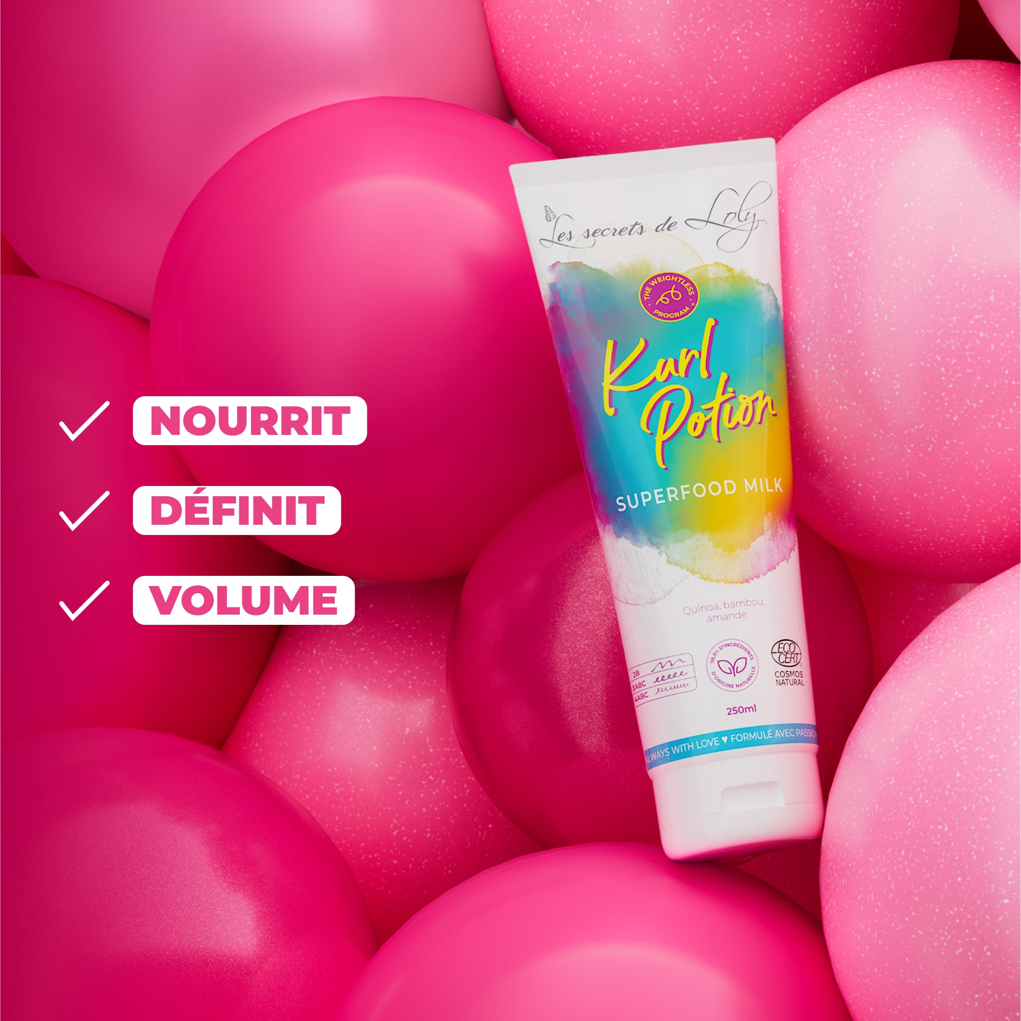 LES SECRETS DE LOLY KURL POTION CREME HYDRATANTE 250ML