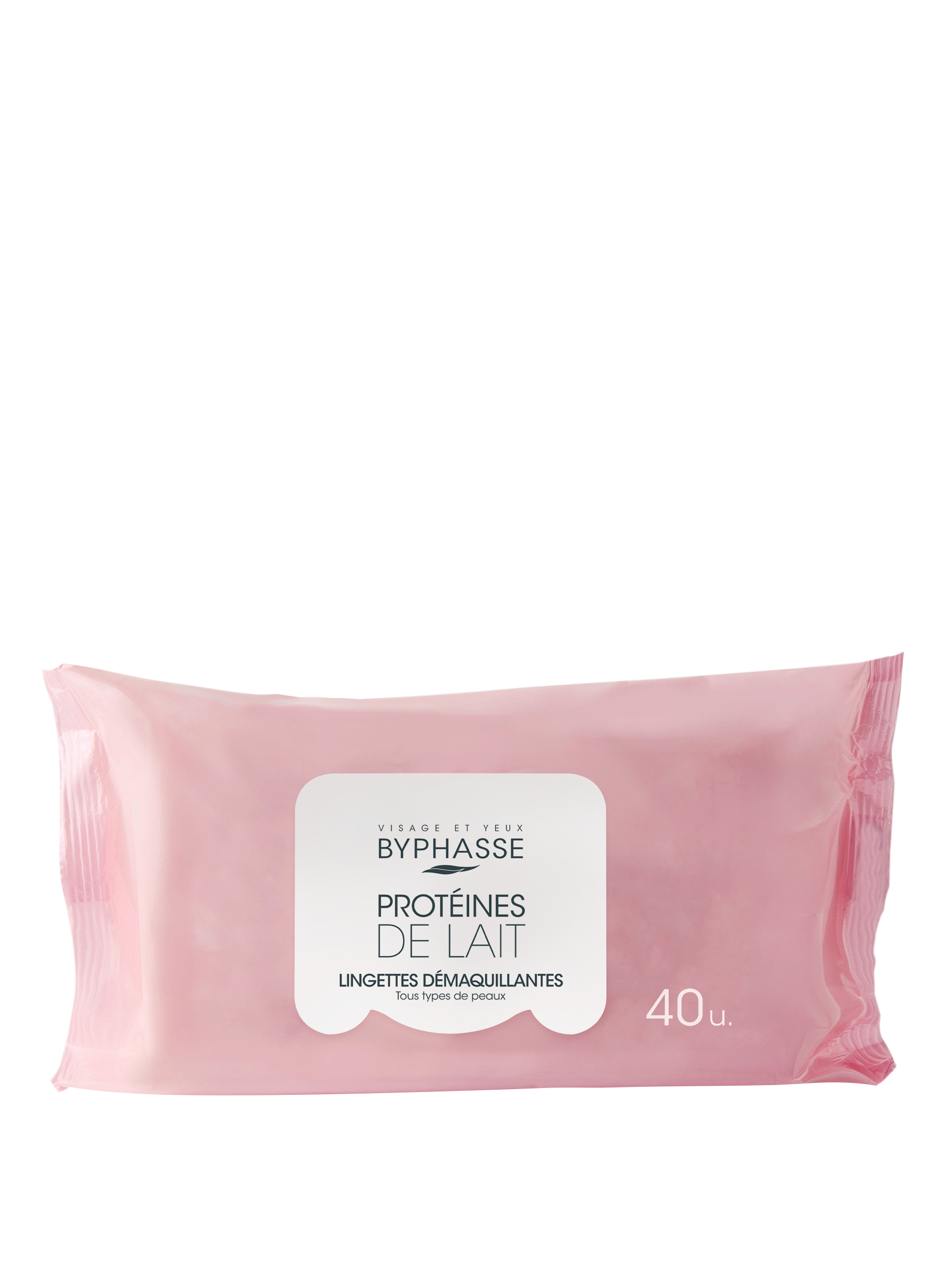 BYPHASSE LINGETTES DÉMAQUILLANTES PROTÉINES DE LAIT 40 UNITÉS
