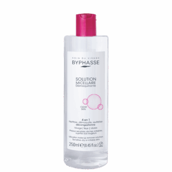 BYPHASSE SOLUTION MICELLAIRE DÉMAQUILLANTE 4 EN 1 250ML