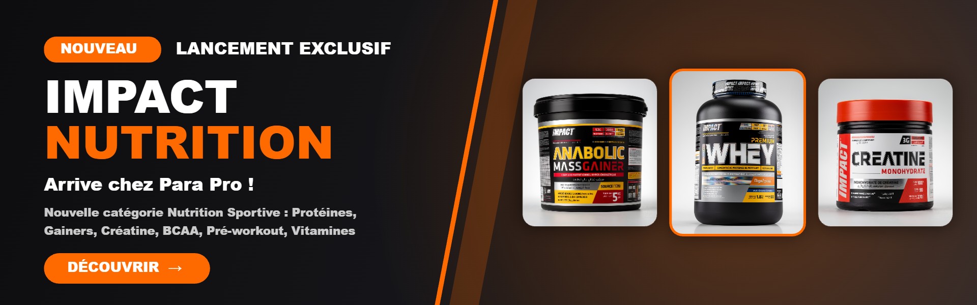 Lancement Impact Nutrition - Nutrition Sportive chez Para Pro